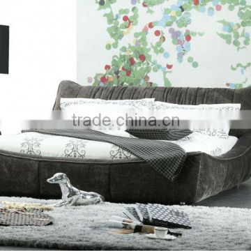 classic design wooden bed bedroom set fabric bed