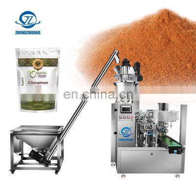 Premade Bag Protein Spice Filling Packaging Spices Seasoning Cinnamon Powder Doypack Packing Machine