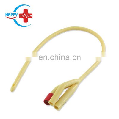 HC-K066 Latex 3 way Foley Catheter with Soft Rubber Valve/Disposable silicone catheter/Urine Latex Foley Catheter