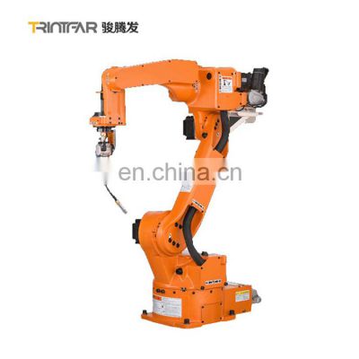 High-quality CNC 6 axises robot arm with fiber laser welding source for metal welding / cutting solution