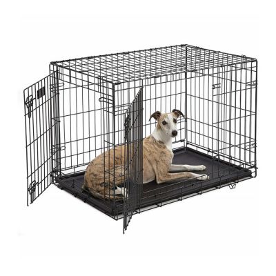 High Quality Durable Metal Collapsible Dog Cage Outdoor Foldable Dog Metal Cage With Plate