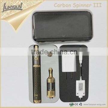 Huge vape orginal spinner 3 vaporizer pen Carbon Fiber spinner 3 kit