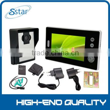 2.4GHz video doorphone oem & 7" TFT LCD Wireless Indoor Monitor XSL-712