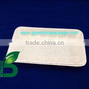 Disposable Biodegradable straw pulp trays