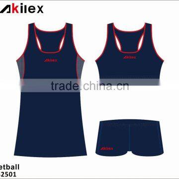 2016 custom netball dress uniform with sublimation netball wear netball jersey