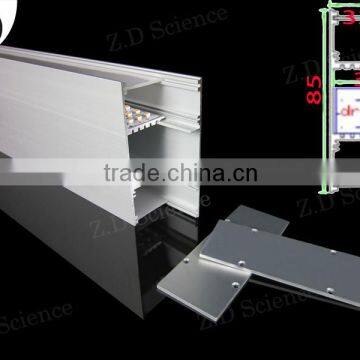 Double Side LED Strip Profile Big Size Aluminum Extrusion For 5050 LED Strip