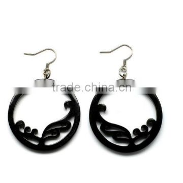 Buffalo horn jewelry, buffalo horn earrings VVE-134