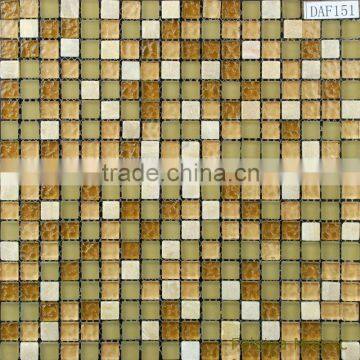 Matt Crystal Mosaic Glass and Stone Mosaic DAF151