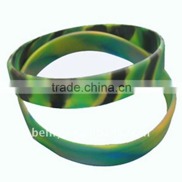 Best-selling ! the most popular custom design camouflage color silicone bracelet