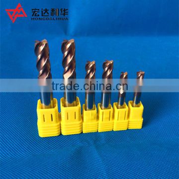 High Quality Solid Carbide End Mill with Four flute and Coated