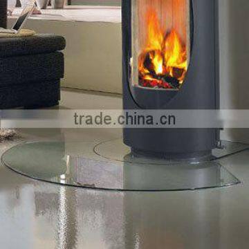Household hearth plate toughened glass for furnace