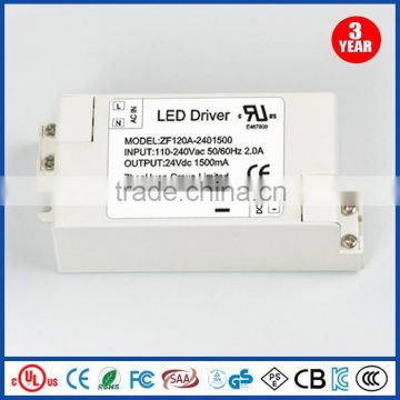 LED power supply driver 36W for cctv camera 24V 1.5A