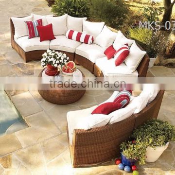 Hot Sale Sectional Garden Sofa- New Design Plastic Round Garden furniture