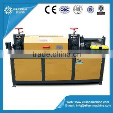 Electric rebar straightening and cutting machine