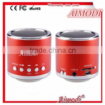 2015 mini speaker for mobile phone,ihpone.mp3 player,computer Mini Speaker With Compatible USB/FM