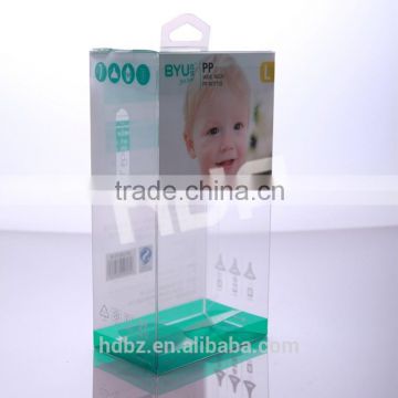 safe environmental plastic packaging box baby bottle box