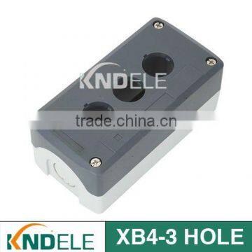 three hole push button plastic station electrical control box XB4-3 HOLE