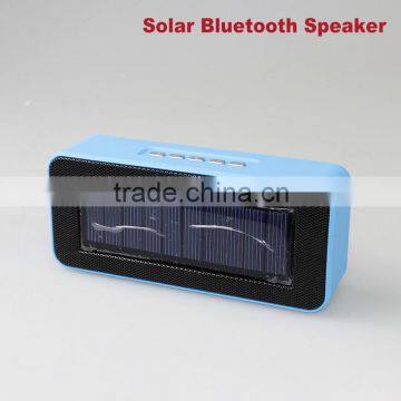 2016 portable mini fm gift bluetooth wireless solar powered speaker