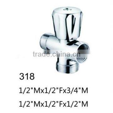 China Facotry 3 Way Brass Ball Angle Valve