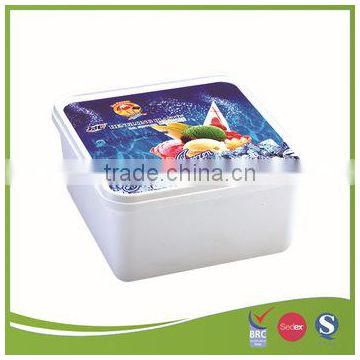 2L IML plastic cream container