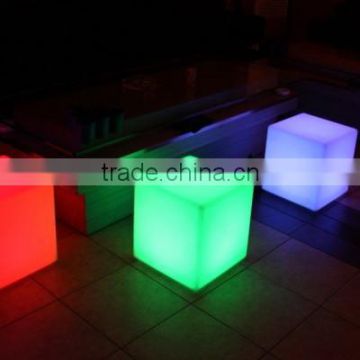 RGB Color Changing LED Cube / LED Cube Chairs / Glowing Cube Seat