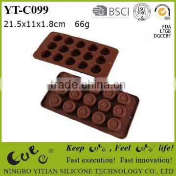 silicone round shape chocolate mould