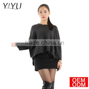 customized 2017 fashion ladies zipper sleeve pullover sweater