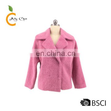 High Quality Handwork Cashmere New girls lady leather jacket