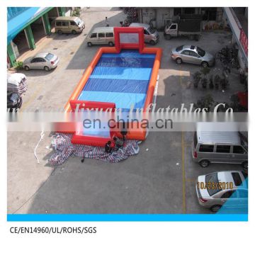 air tight water park equipment inflatable soap soccer field/inflatable soap football