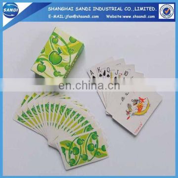 Advertising custom paper playing card with printing