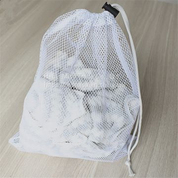 Sports Durable Mesh Drawstring Sports Equipment Bag,Travel zipper mesh laundry bag
