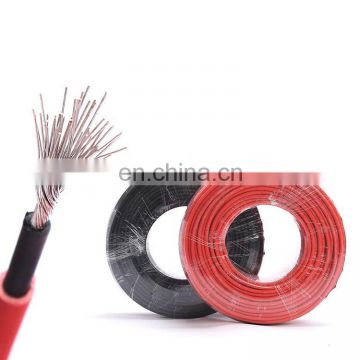 China PV1-F Insulation XLPE pv copper cable solar 4mm2 double core solar  dc cable 100 m