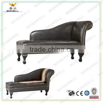 WorkWell high quality PU leather dining room lounge chair with Rubber wood legs Kw-D4175