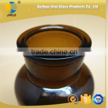 hot sale 250ml brown reagent glass bottle with wide mouth