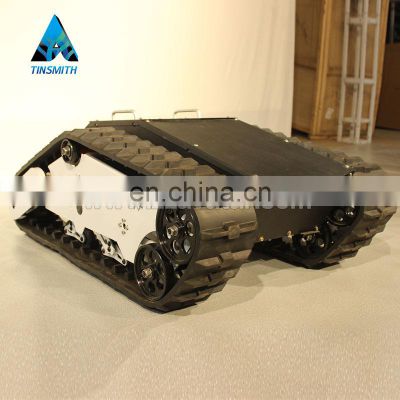 China robot mower metal tank tractor car tracked chassis robot platform