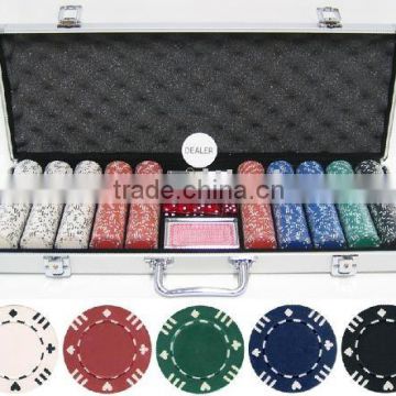 500pcs 13.5g premium ABS sticker poker chip set