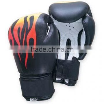 Leather professional boxing gloves/Boxing Glove with Velcro strap