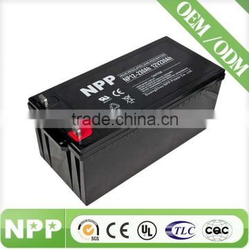 12V230AH Recharge made in china battery accumulators