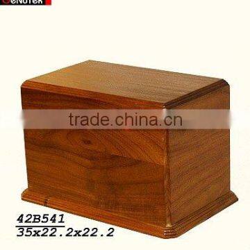 wooden cremation urn
