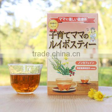 Healthy drink non caffeine rooibos tea made in Japanese GMP certified factory