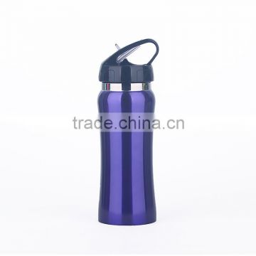 high quality Straw sports cup stainless steel water bottle