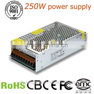 Reliable Quality CE RoHS 250W 24V single output Switching Power Supply(CQ-250W-24V)