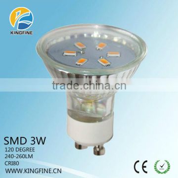 Hot Sale warm white led gu10 spotlight / 5630 smd gu10 led bulb / 3w 4000K GU10 LED Spotlight