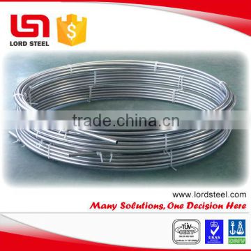 stainless steel coiled tubing pipe tp304, tp316 coil tubing, stainless coil tubing