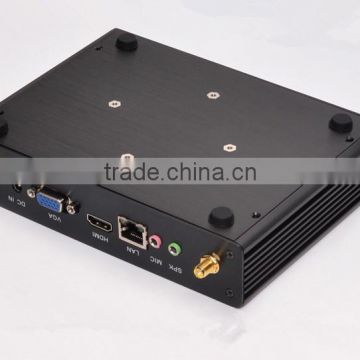 tele/mini chassis/mini PC /fanless HTPC/tv box/industrial personal computer with quad core 2980U