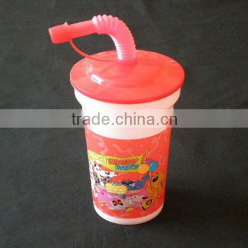 Plastic 3D Lenticular Kid drinking cup