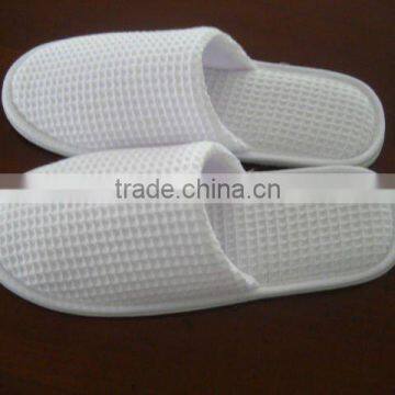 High quality waffle hotel slippers/ closed toe waffle slippers for hotel