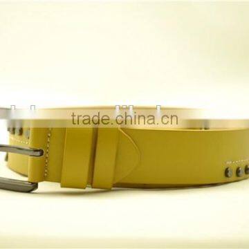 Men leather studded belt