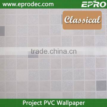 washable paper back vinyl project wall paper with Competitive Price