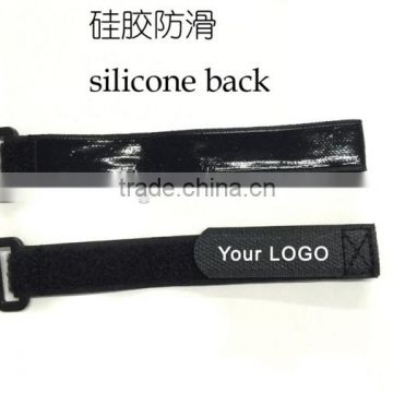 Customized black hook loop strap tape